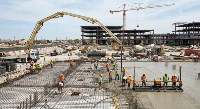 Commercial Slab Construction in Manassas, VA